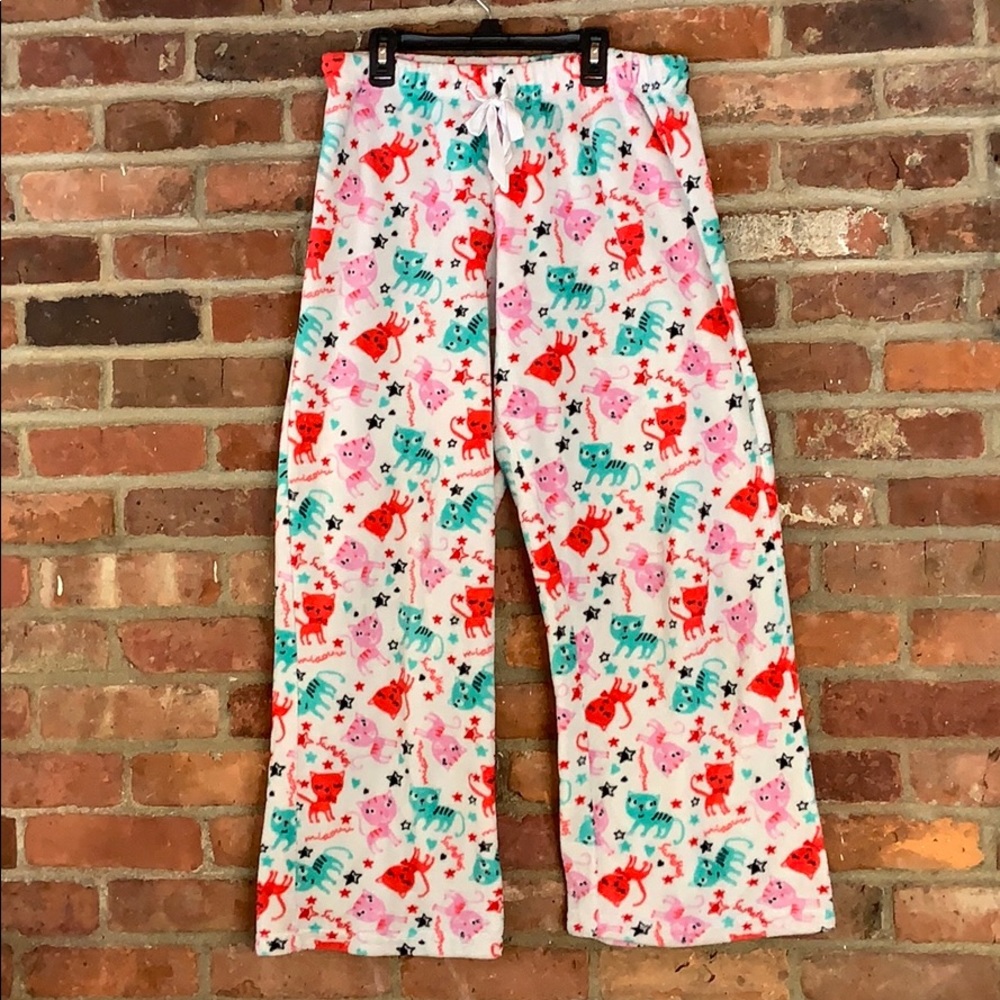 Girls cat pajama pants size L-Xl